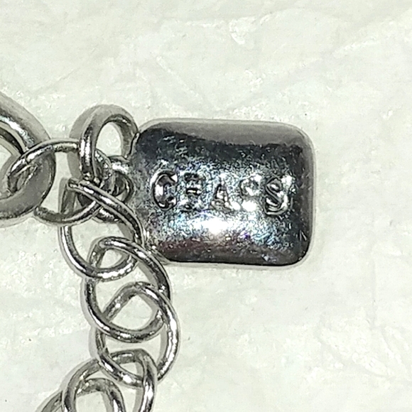 🦋 CHAPS BLUE & SILVER BEAD NECKLACE - Picture 4 of 5